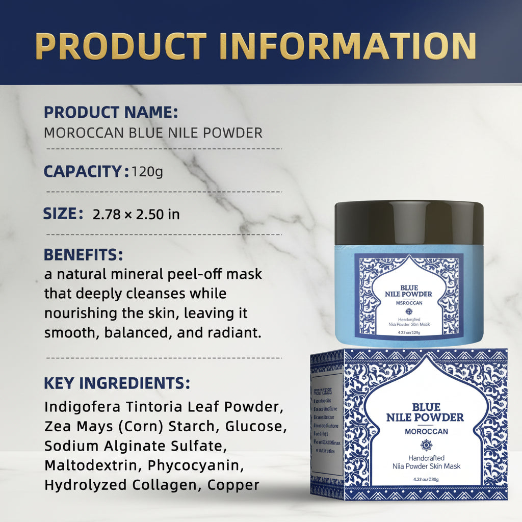 Moroccan Blue Nila Ritual Mask