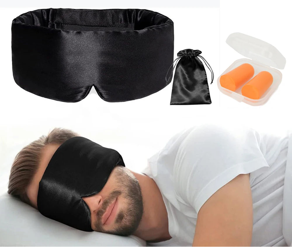 Silk Sleep Mask & Earplug Set