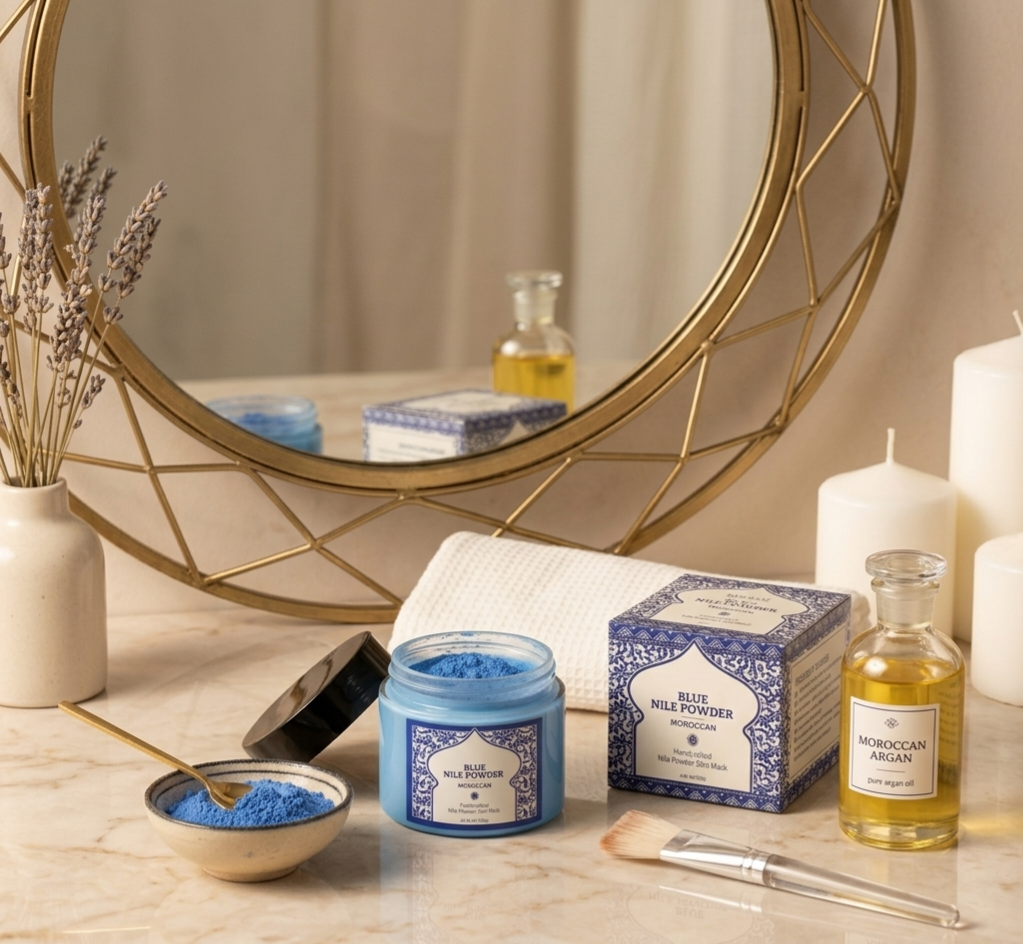 Moroccan Blue Nila Ritual Mask