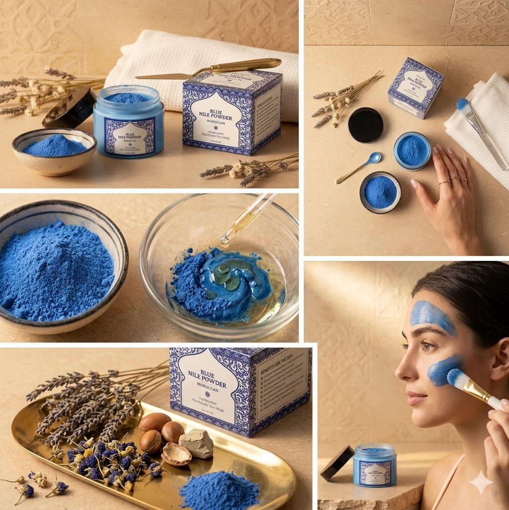 Moroccan Blue Nila Ritual Mask