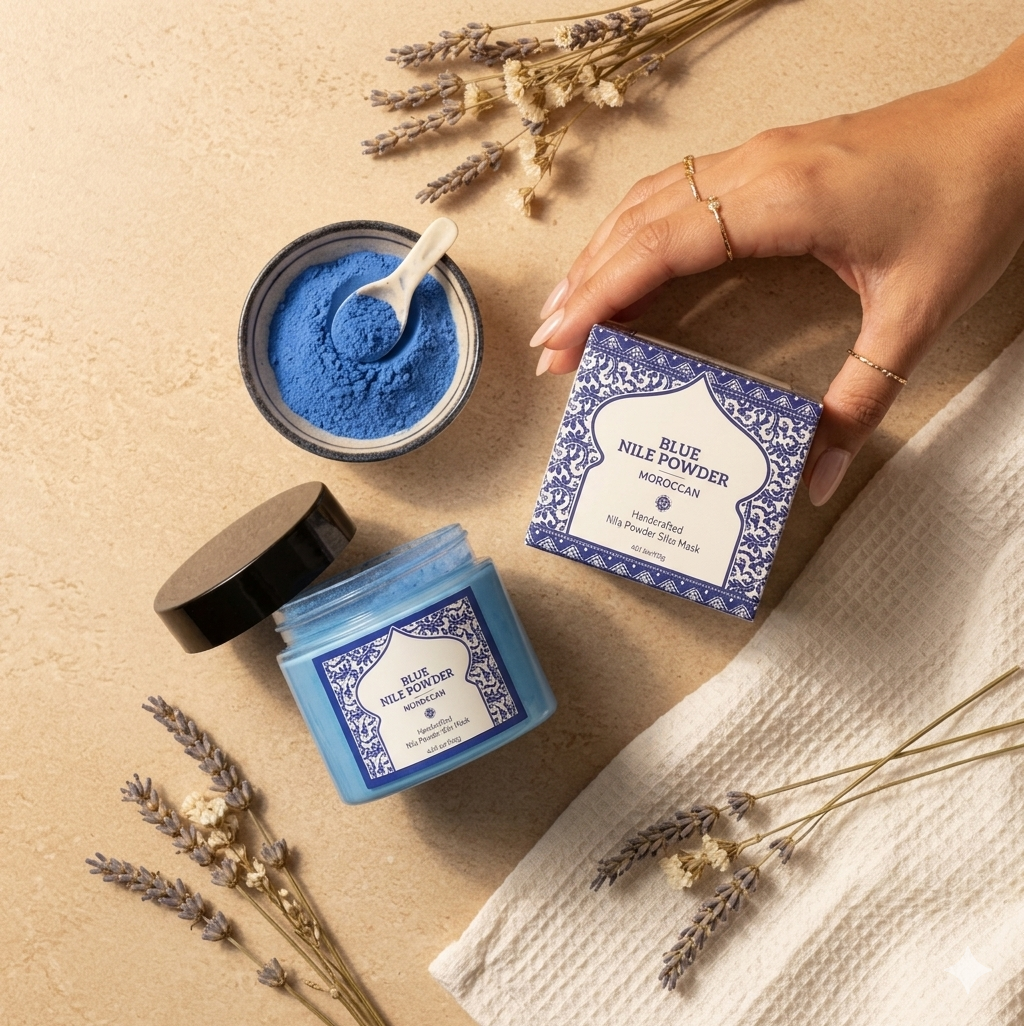 Moroccan Blue Nila Ritual Mask